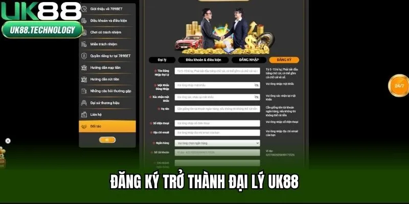 Đăng ký trở thành đại lý UK88