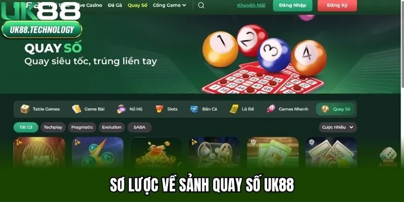 Sơ lược về sảnh quay số UK88